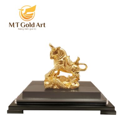 Tượng trâu phong thủy (14x17x22cm)