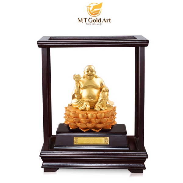 tượng phật di lặc dát vàng